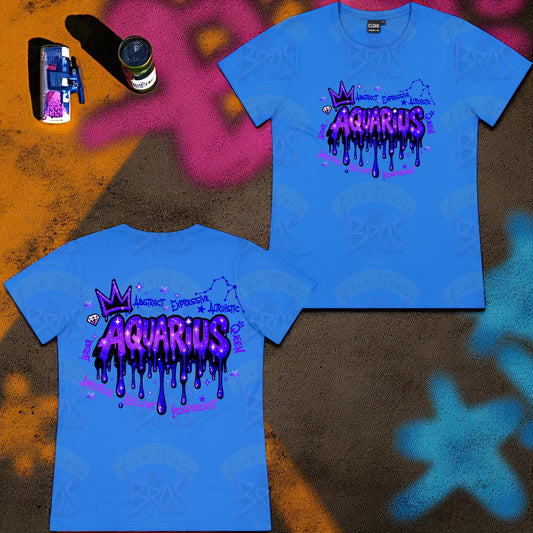 Silhouette Vibe Tee - Zodiac Graffiti Series