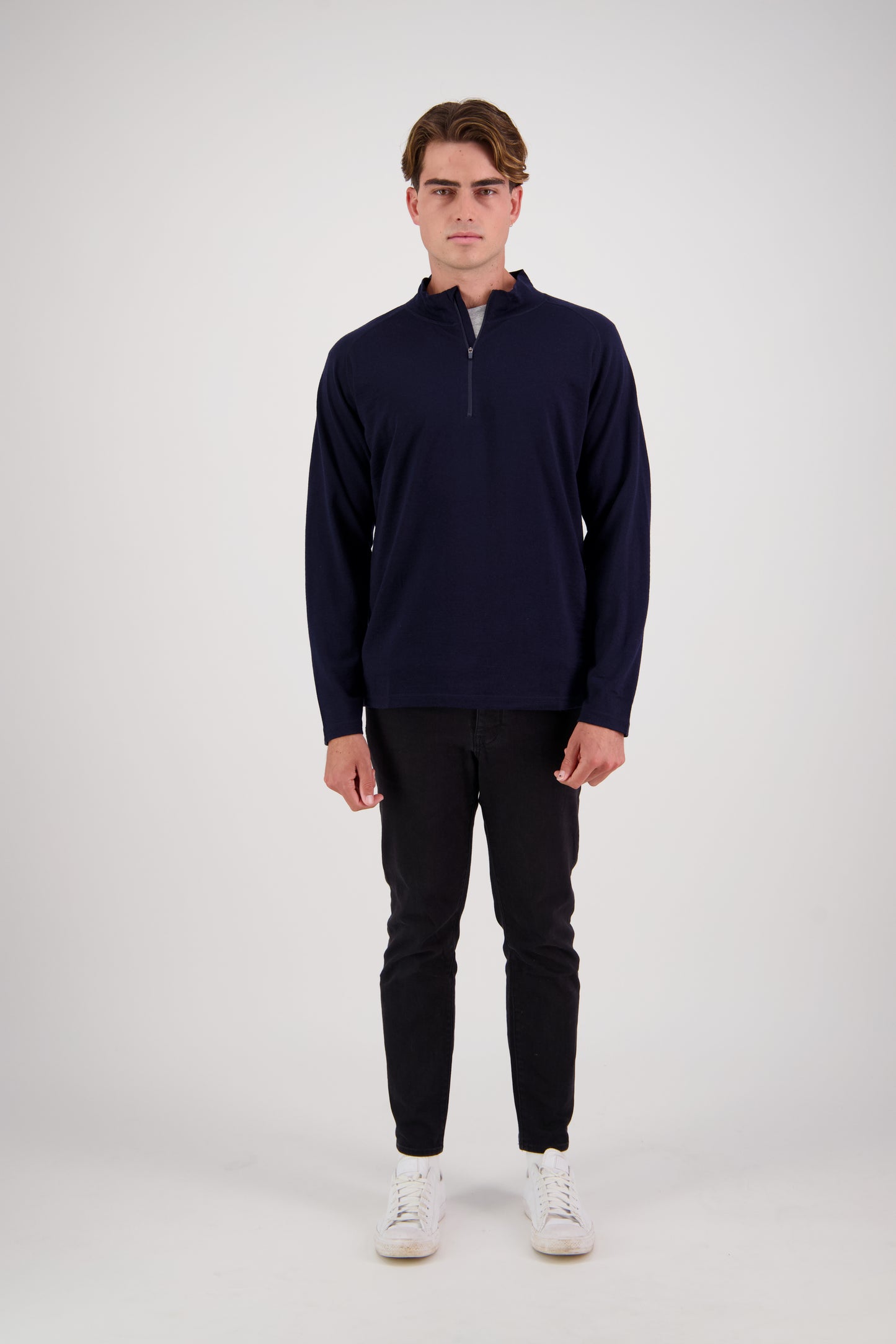 Alpine Merino 1/2 Zip - Mens - Liam Gratis - Arts and Crafts
