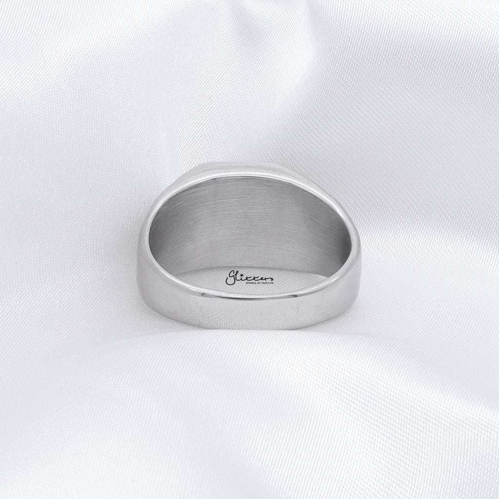 Stainless Steel Two Tone Cross Ring