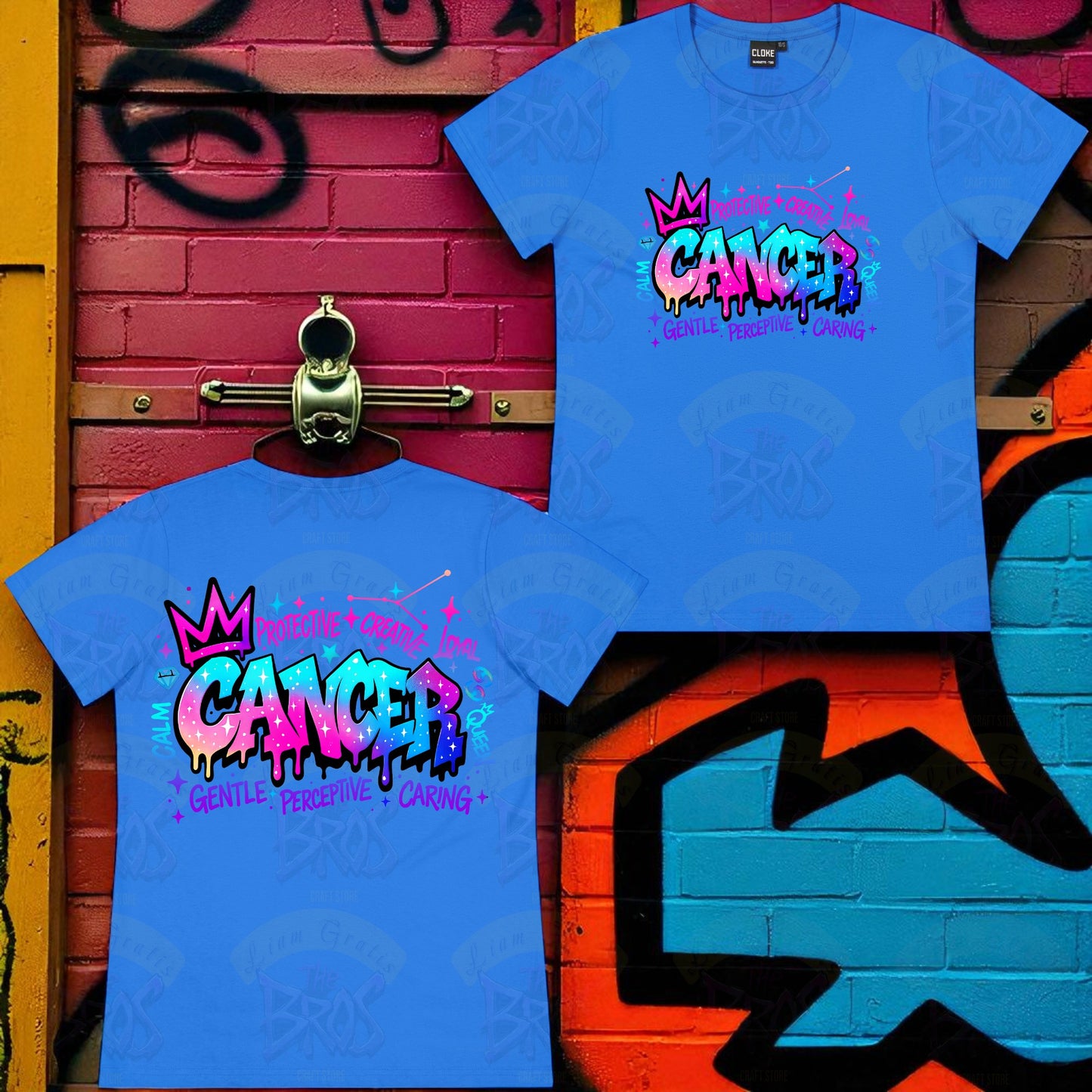 Silhouette Vibe Tee - Zodiac Graffiti Series