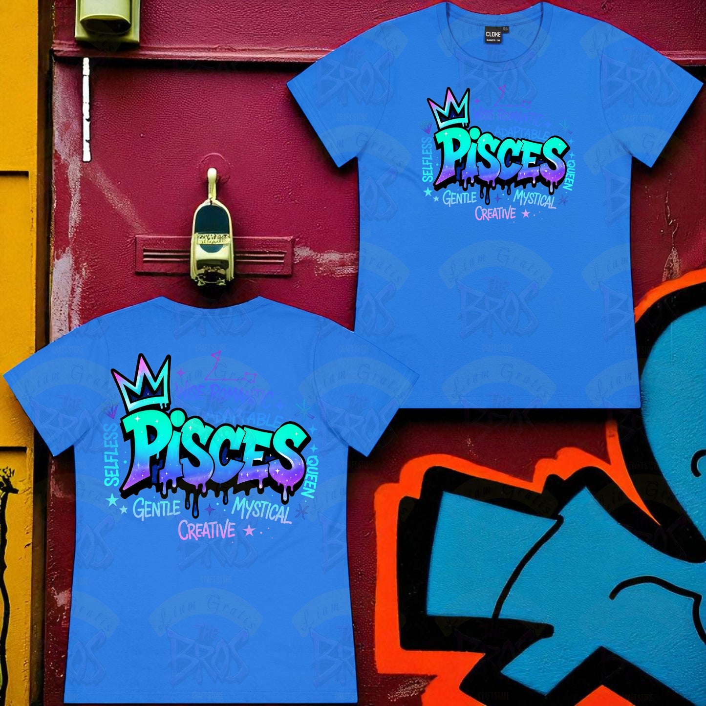 Silhouette Vibe Tee - Zodiac Graffiti Series