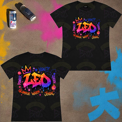 Silhouette Vibe Tee - Zodiac Graffiti Series
