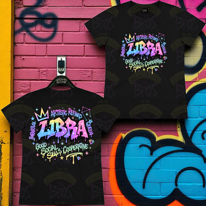 Silhouette Vibe Tee - Zodiac Graffiti Series