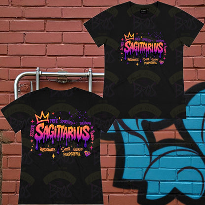 Silhouette Vibe Tee - Zodiac Graffiti Series