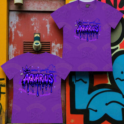 Silhouette Vibe Tee - Zodiac Graffiti Series