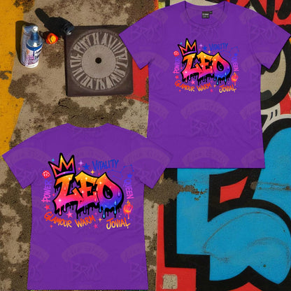 Silhouette Vibe Tee - Zodiac Graffiti Series