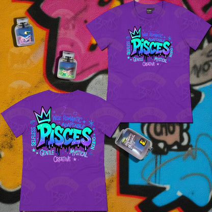 Silhouette Vibe Tee - Zodiac Graffiti Series