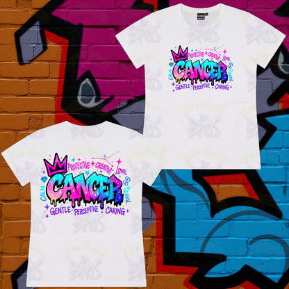 Silhouette Vibe Tee - Zodiac Graffiti Series