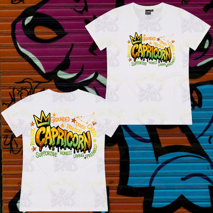 Silhouette Vibe Tee - Zodiac Graffiti Series