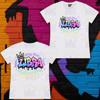 Silhouette Vibe Tee - Zodiac Graffiti Series
