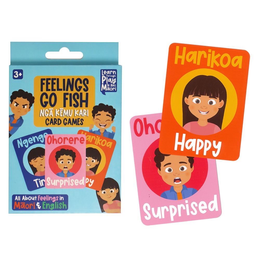 Go Fish Game Te Reo Feelings 40 Cards