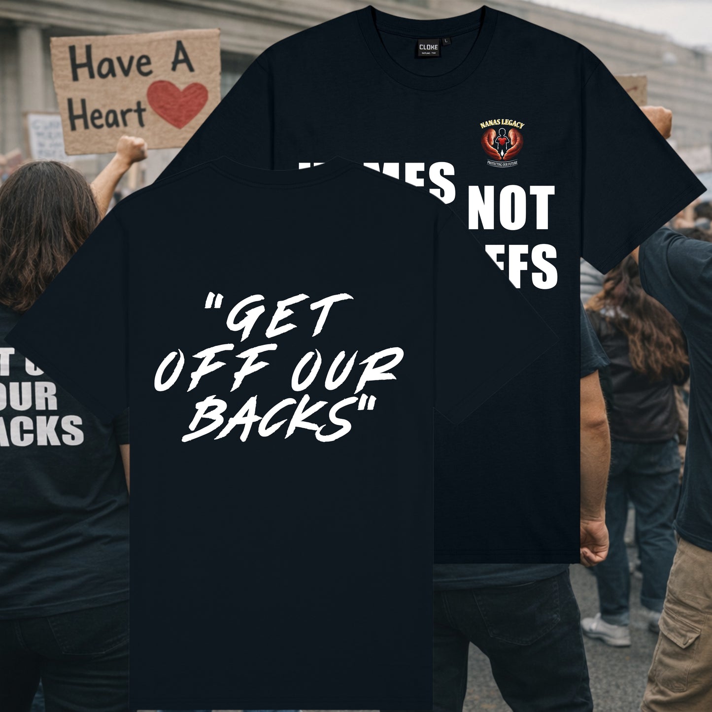 Homes Not Handcuffs Tee