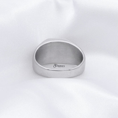 Stainless Steel Two Tone Cross Ring