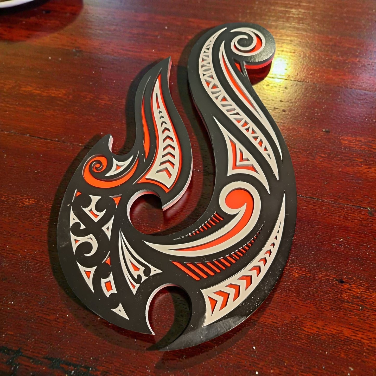 Taonga Hook Māori Inspired Layered Wall Art