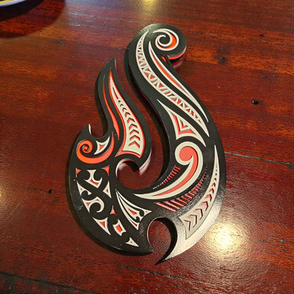 Taonga Hook Māori Inspired Layered Wall Art